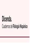 Dicenda-cuadernos De Filologia Hispanica