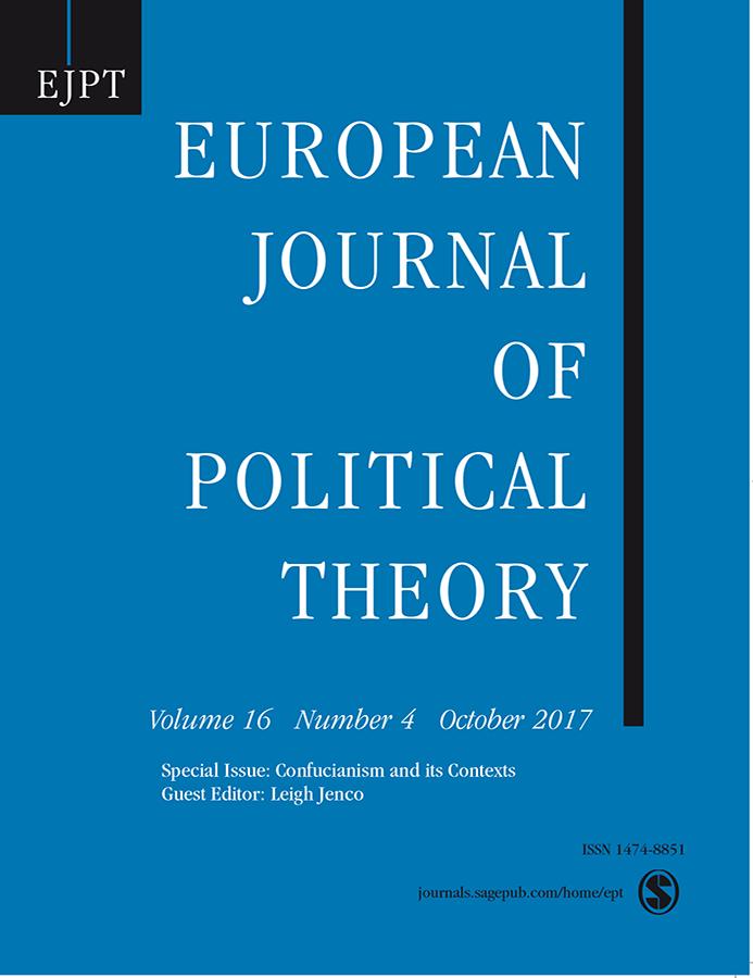 European Journal Of Political Theory