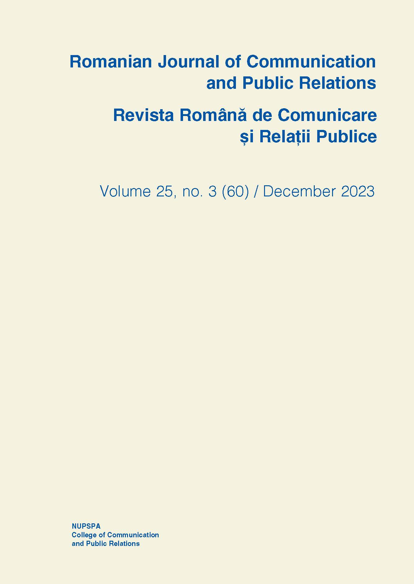 Romanian Journal Of Communication And Public Relations