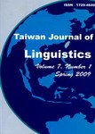 Taiwan Journal Of Linguistics