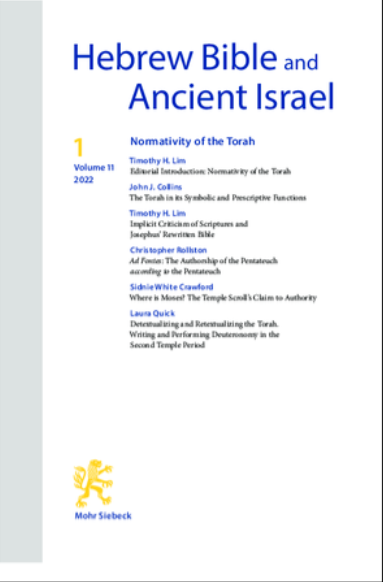 Hebrew Bible And Ancient Israel